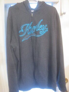 XXL Grey Fleece Hurley Zippered Hoodie.